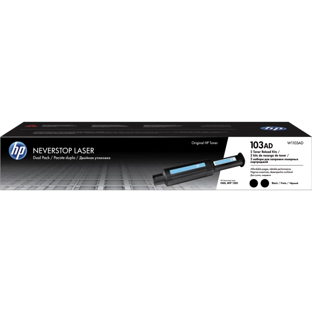 HP 103AD Black Genuine Laser Toner Reload Kit view 2
